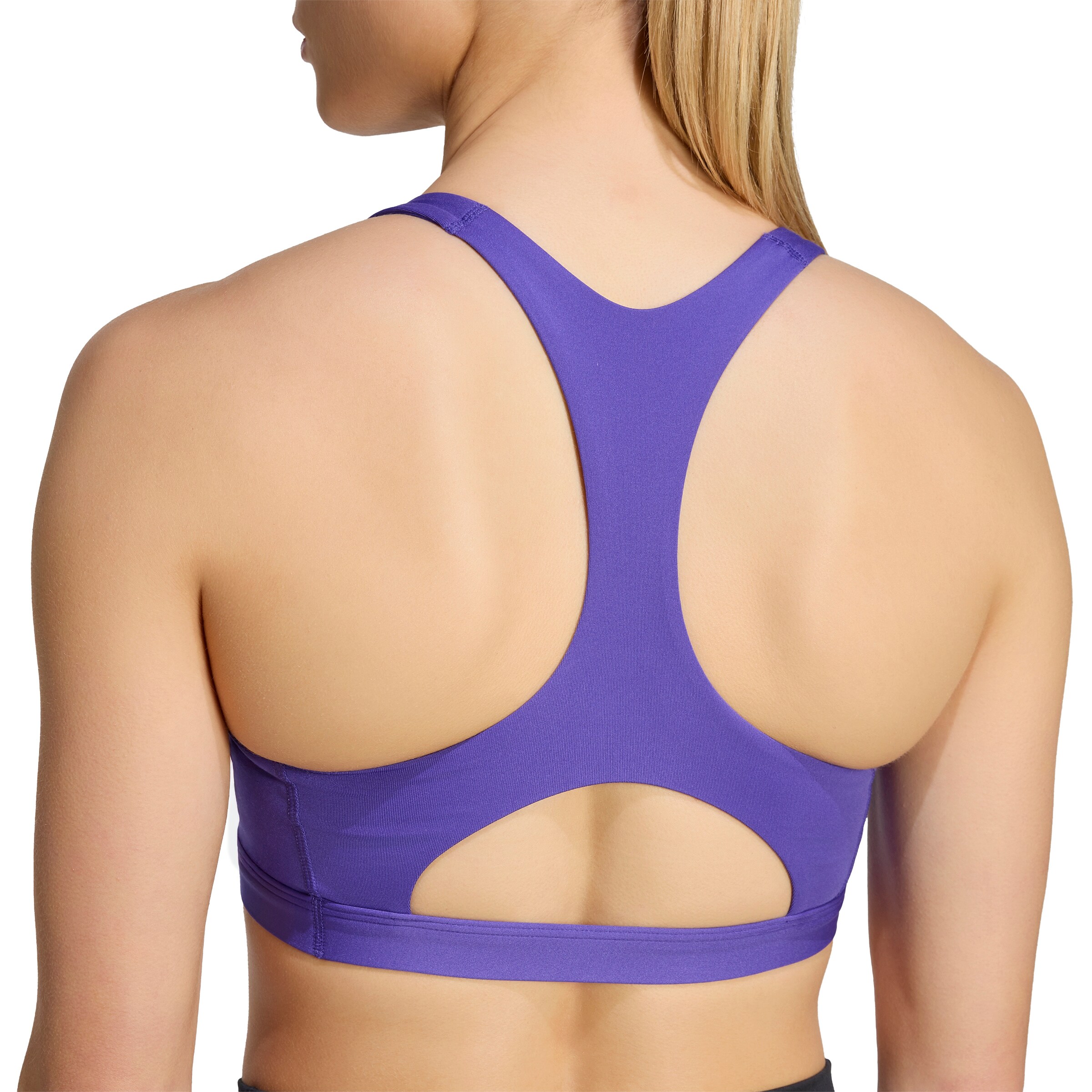 ADIDAS PERFORMANCE Korzetová Sportovní podprsenka 'OPTIME ESSENTIALS' – fialová