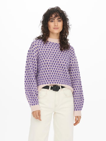 JDY Sweater 'Darlina' in Purple: front