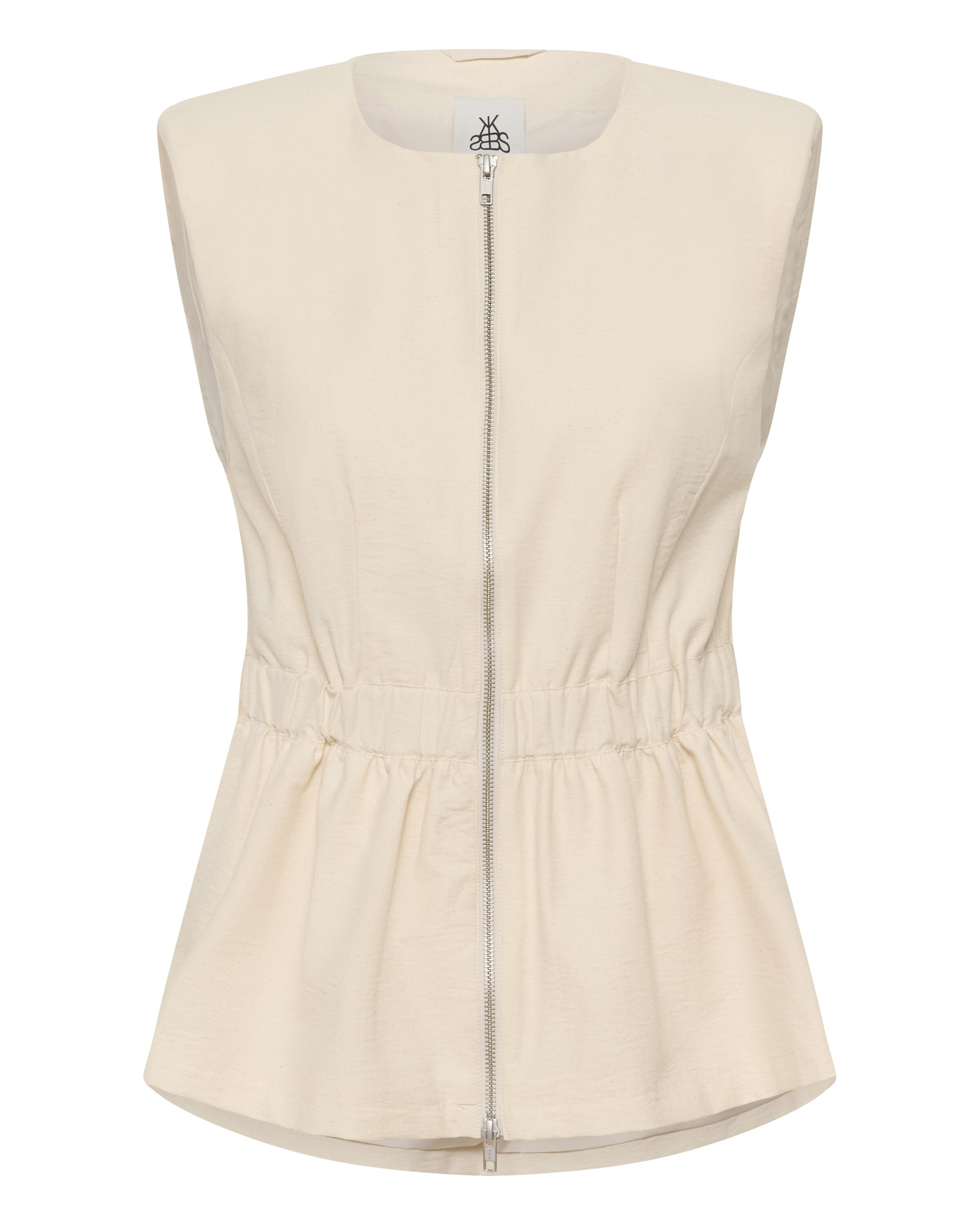 KAREN BY SIMONSEN Bodywarmer 'Emery' in Beige: voorkant