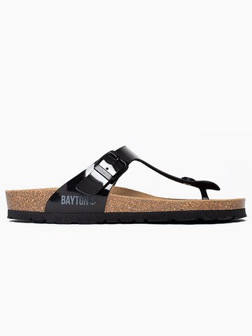 Bayton T-Bar Sandals 'Mercure' in Black