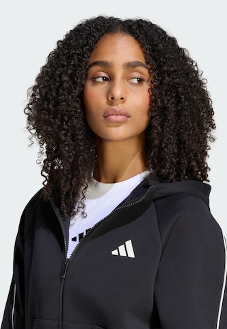 ADIDAS SPORTSWEAR - Casaco de treino em moletão 'Stadium' em preto