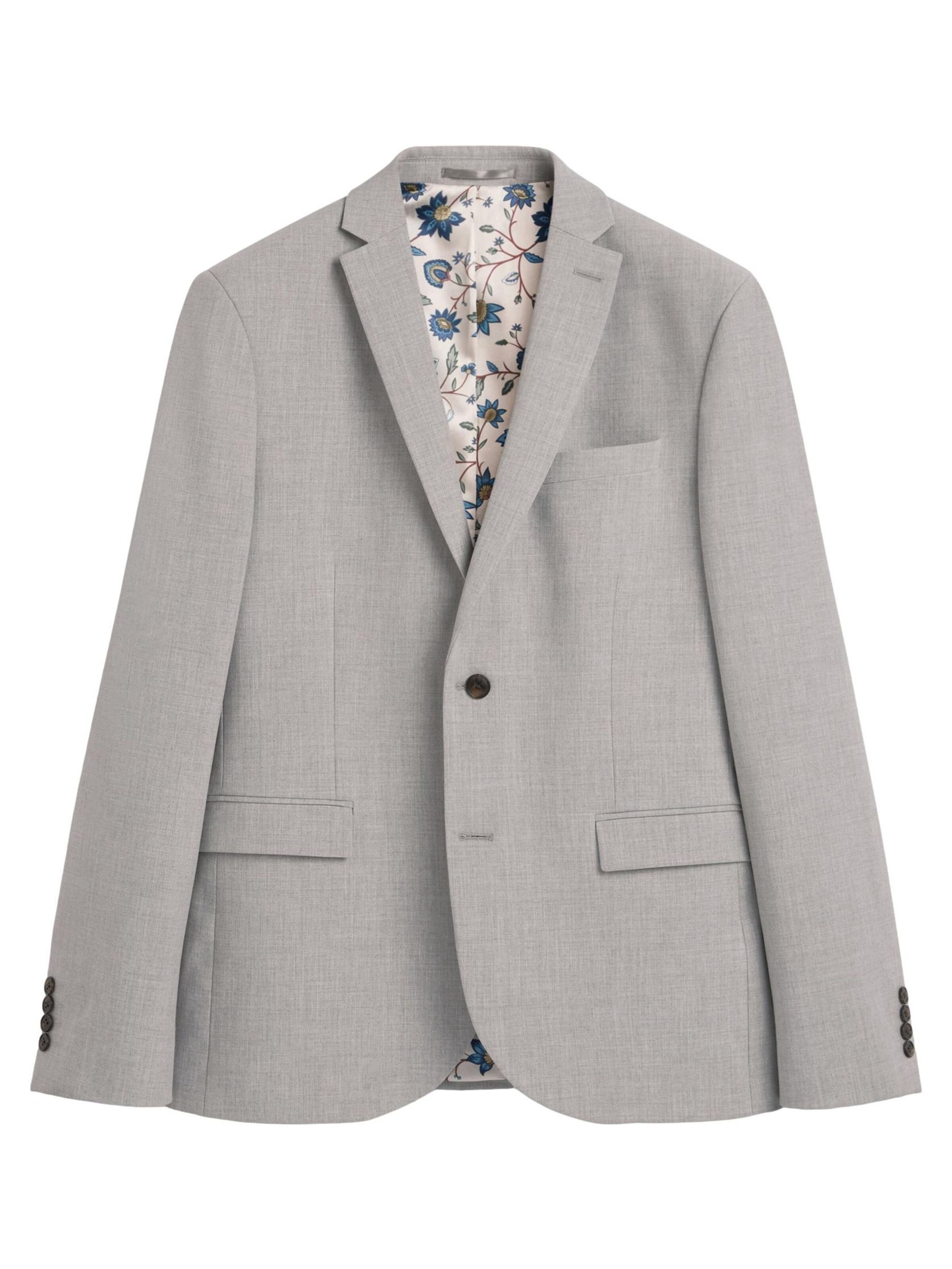 Next Slim fit Blazer 'Motion Flex' in Grey: front