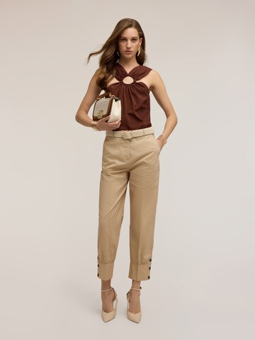MOTIVI - regular Pantalón en beige