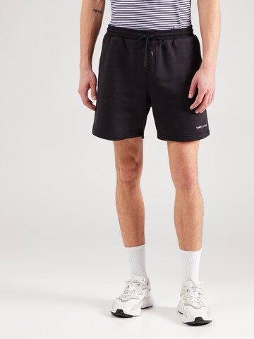 Regular Pantalon Tommy Jeans en noir : devant