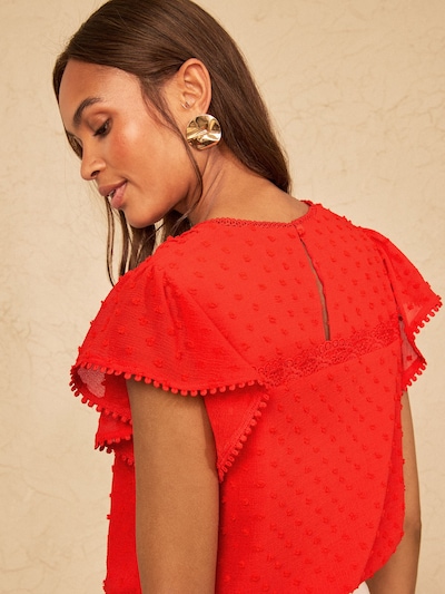 love & roses Bluse i XS i hummer, Produktvisning