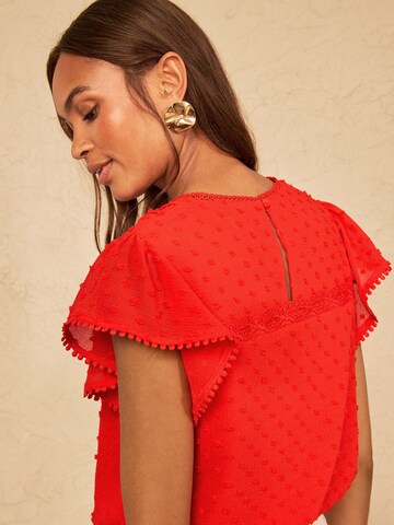 love & roses Blouse in Orange