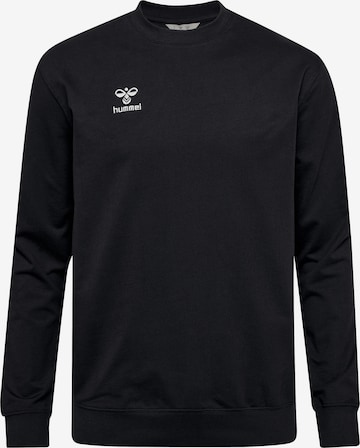 Hummel Sportsweatshirt 'GO 2.0' in Zwart: voorkant