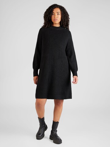 PIECES Curve Knit dress 'NATALEE' in Black: front