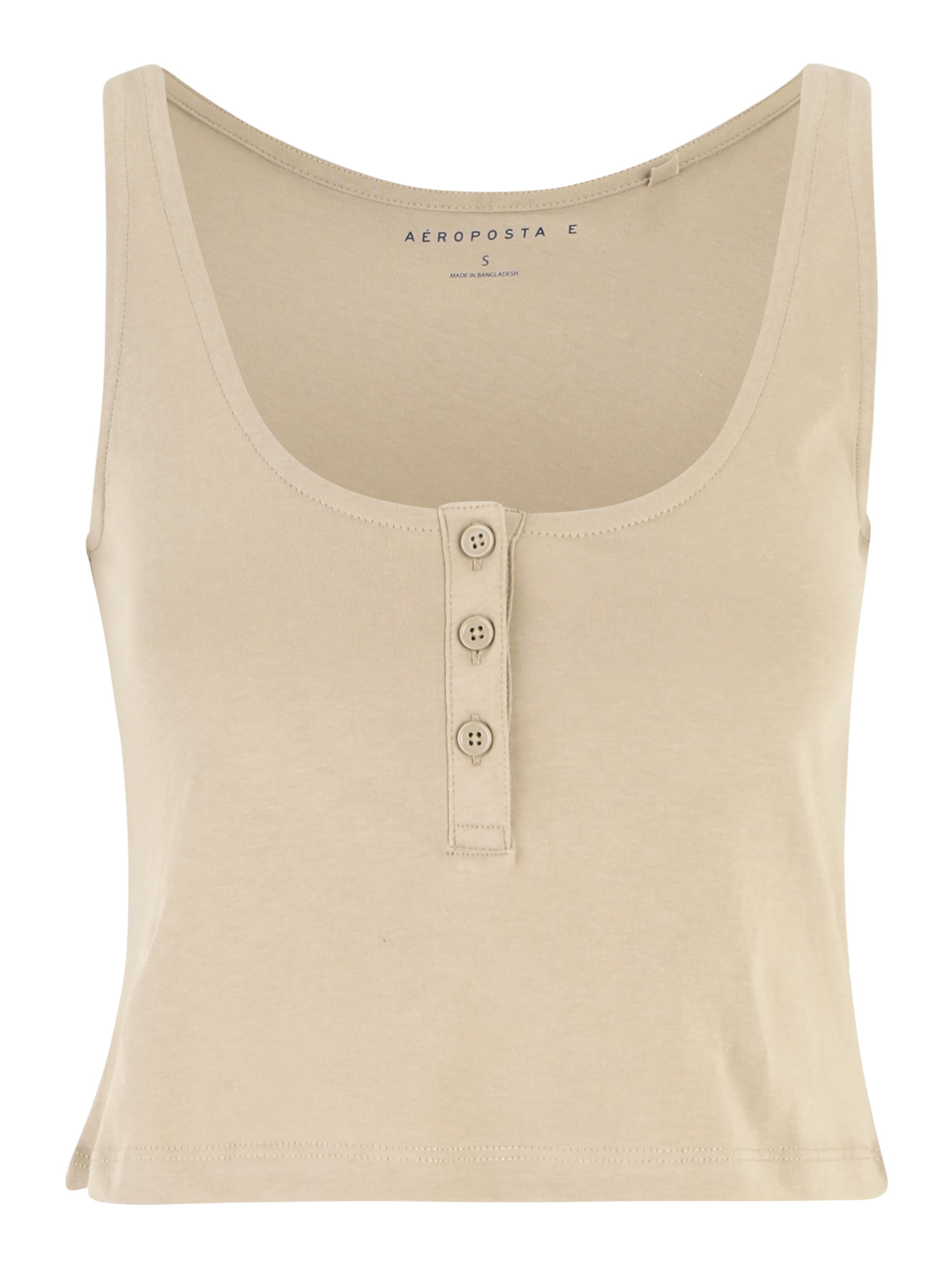 Top de la AÉROPOSTALE pe bej: față