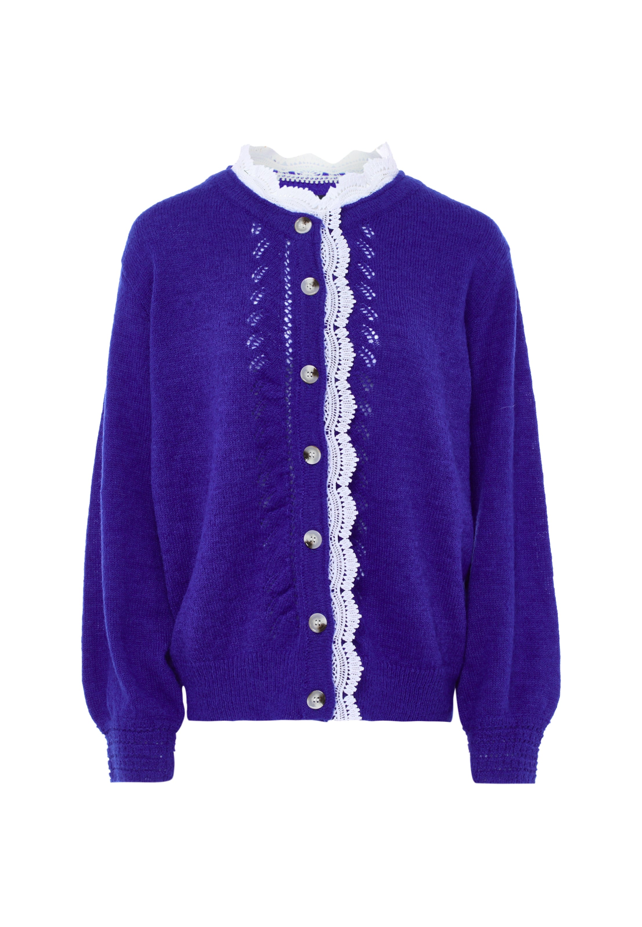 NAEMI Knit cardigan in Blue: front