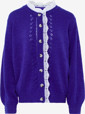 NAEMI Knit Cardigan in Blue: front