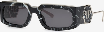Philipp Plein - Gafas de sol en negro: frente