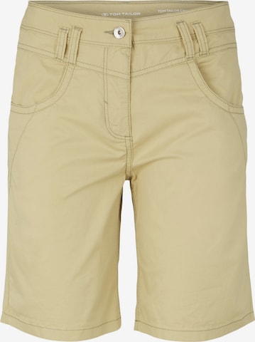 TOM TAILOR Shorts in Grün: predná strana