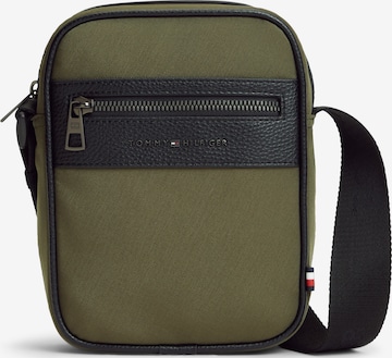TOMMY HILFIGER - Mala de ombro em verde: frente