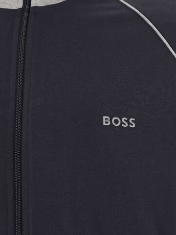 BOSS Orange Zip-Up Hoodie in Blue