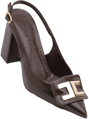 Limoya Slingpumps 'Rosmarin' in Braun: Vorderseite