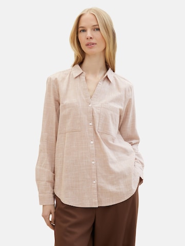 Camicia da donna di TOM TAILOR in beige: frontale