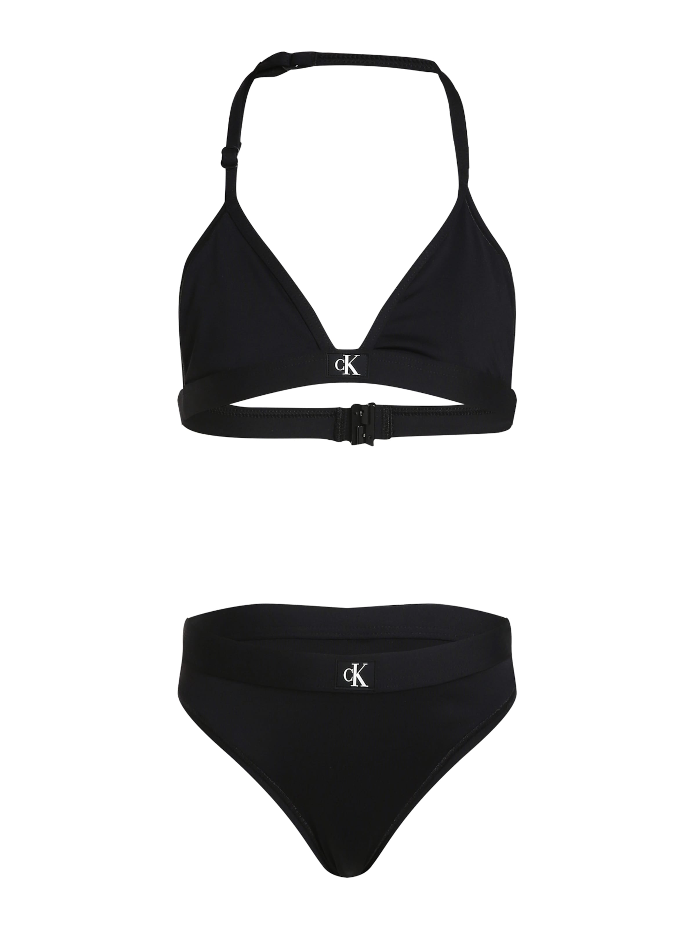Bikini Calvin Klein Swimwear en noir : devant