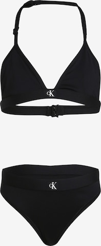 Triangle Bikini Calvin Klein Swimwear en noir : devant