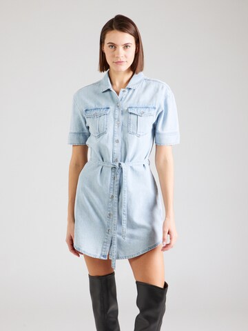 Abito camicia di DKNY in blu: frontale