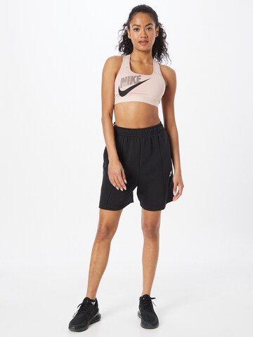 juoda Nike Sportswear Laisvas Kelnės