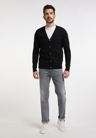 DreiMaster Maritim Knit Cardigan in Black