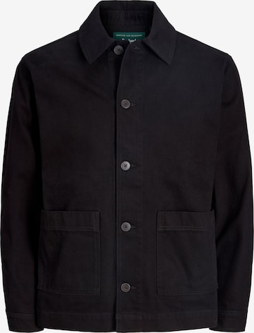 Portland Outerwear Company Button Up Shirt in Black: front