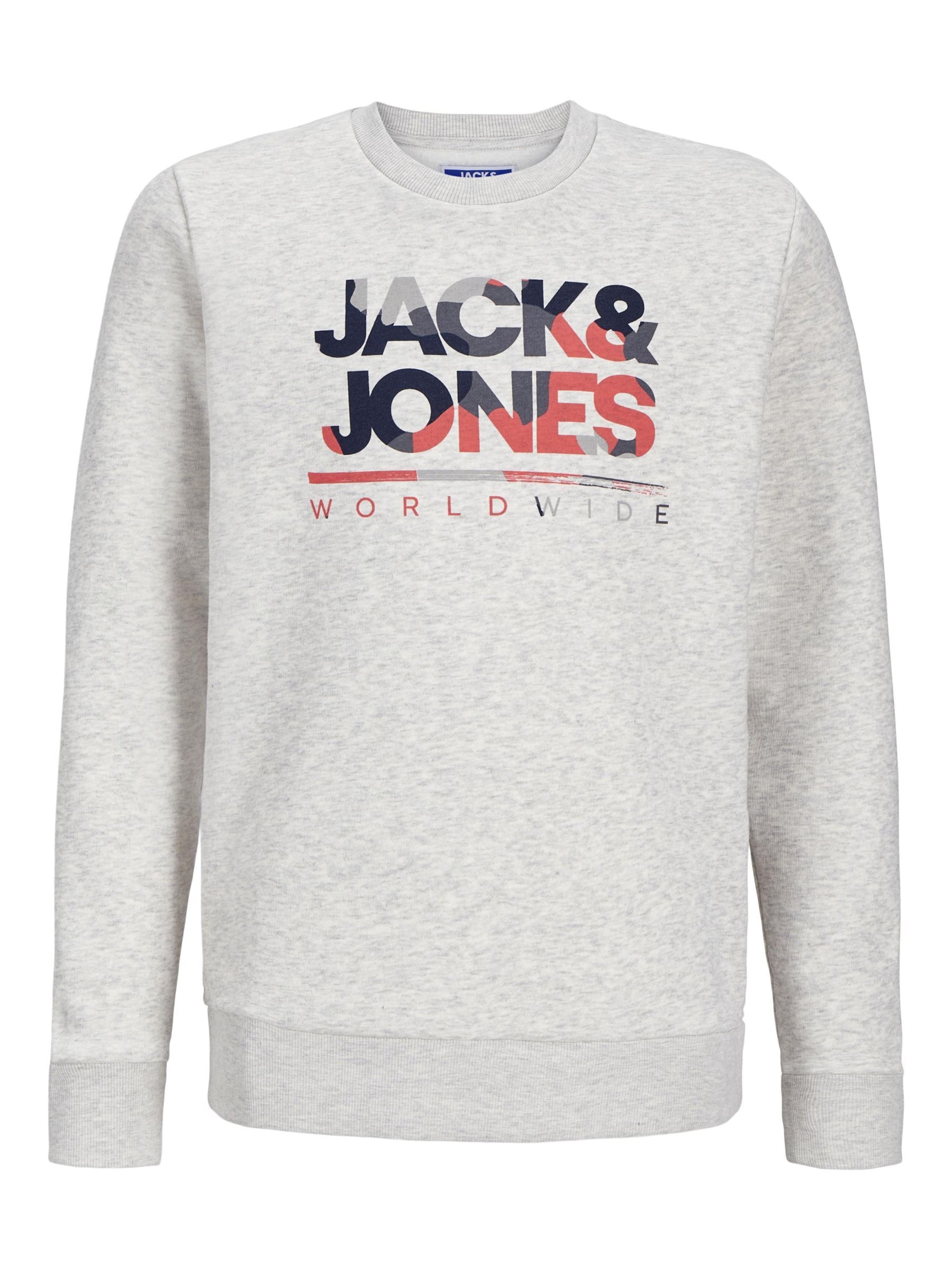 Jack & Jones Junior Sweatshirt in Grey: front