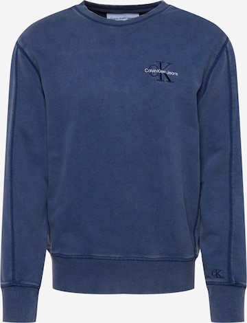 Calvin Klein Jeans Sweatshirt in Blau: predná strana