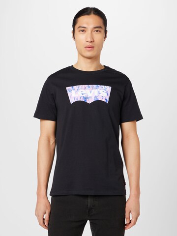 Regular T-Shirt LEVI'S ® en noir : devant