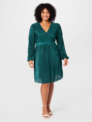 ABOUT YOU Curvy Jurk 'Ashley' in Groen: voorkant