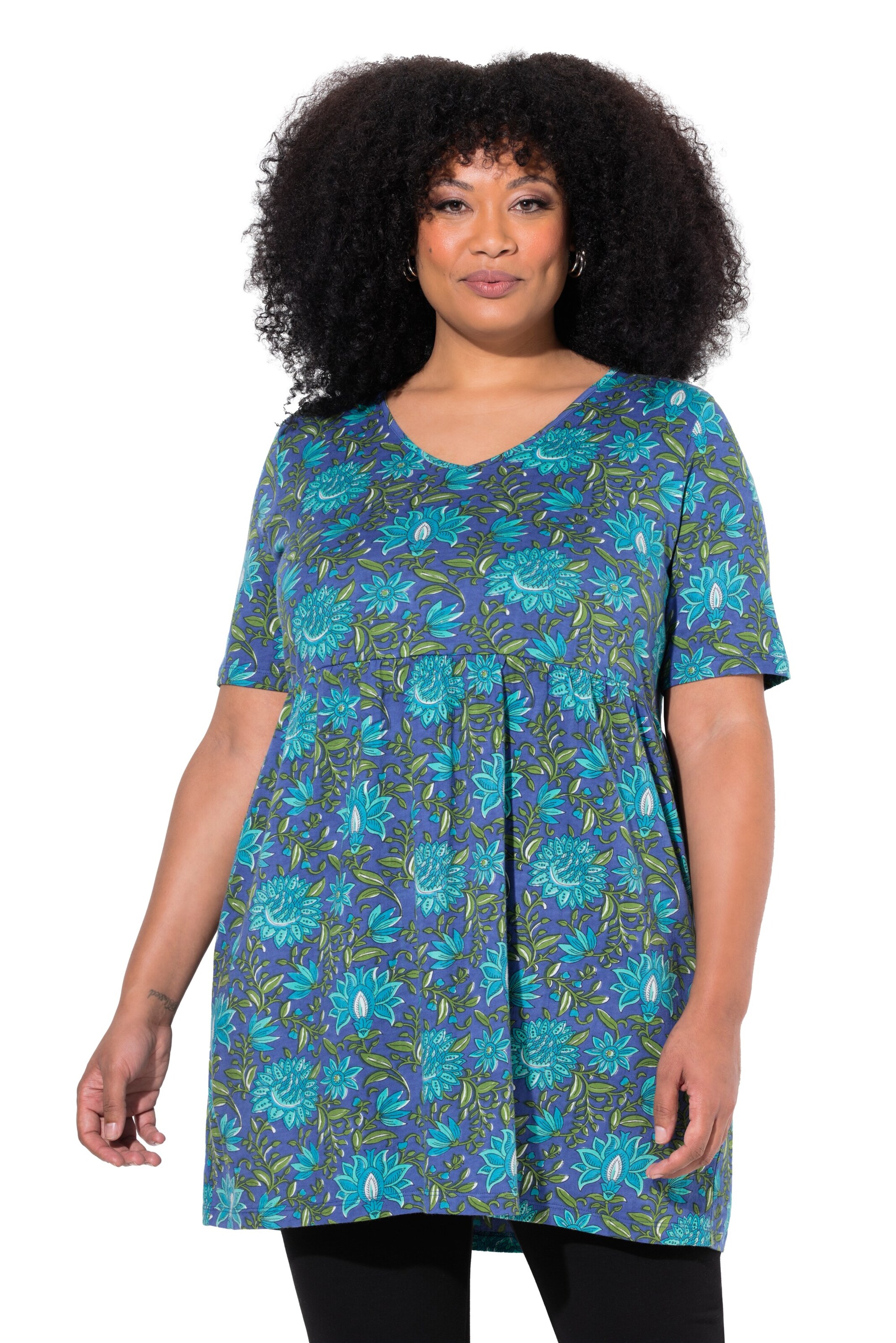 Ulla Popken Dress in Blue: front