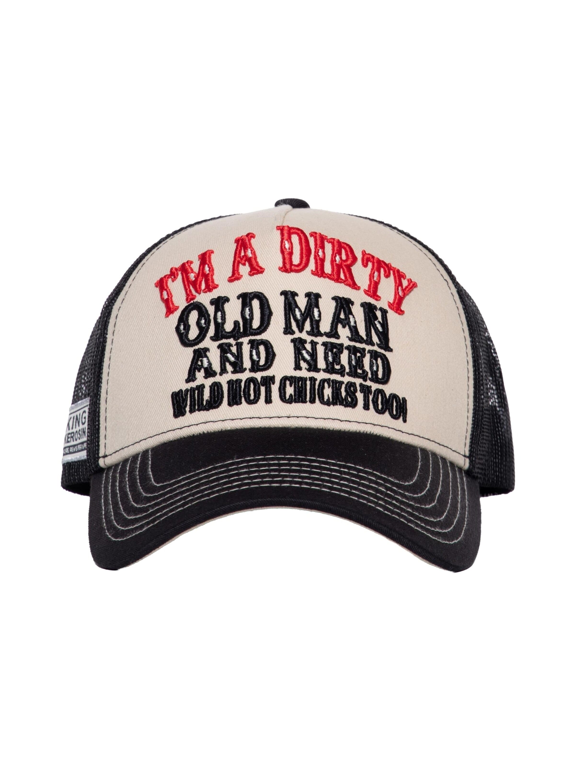 King Kerosin Cap 'Dirty Old Man'‌‌‌‌‌ in Beige