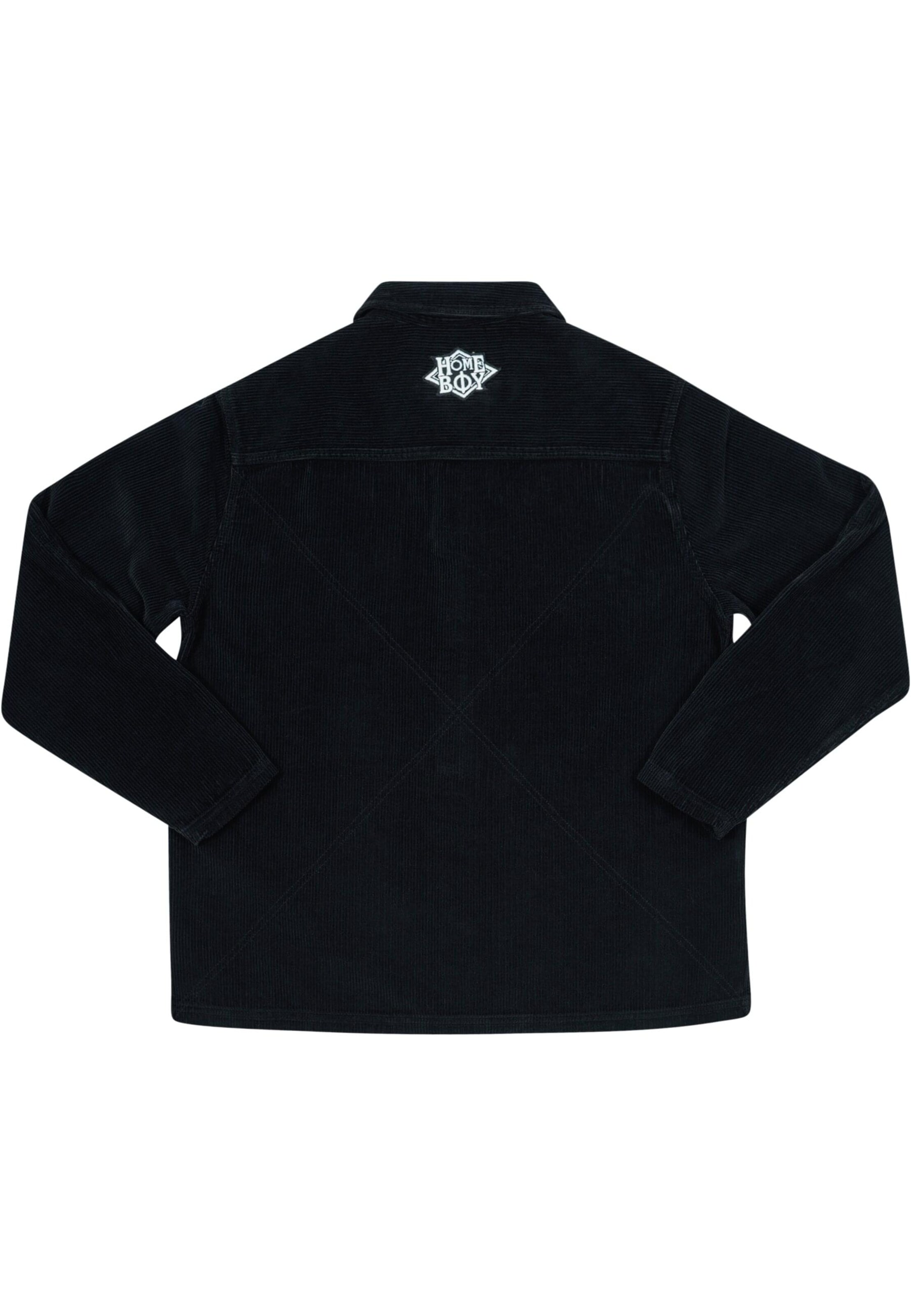 HOMEBOY Regular Fit Skjorte 'Time Warp' i sort