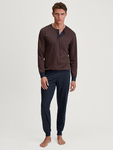 CALIDA Pyjama lang in Blauw: voorkant