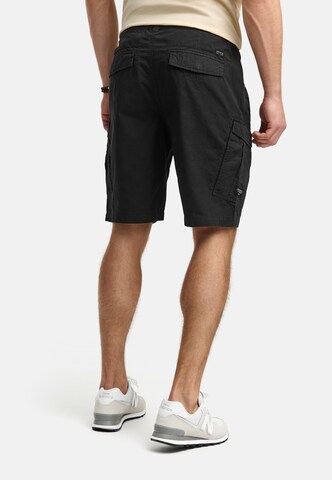 INDICODE JEANS Regular Cargo Pants 'Dreier' in Black