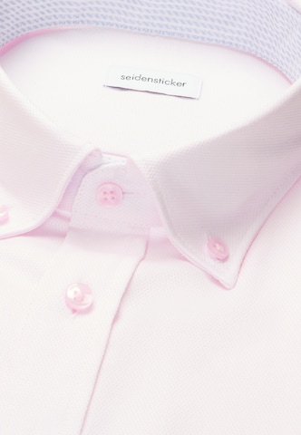 SEIDENSTICKER Regular Fit Hemd in Pink