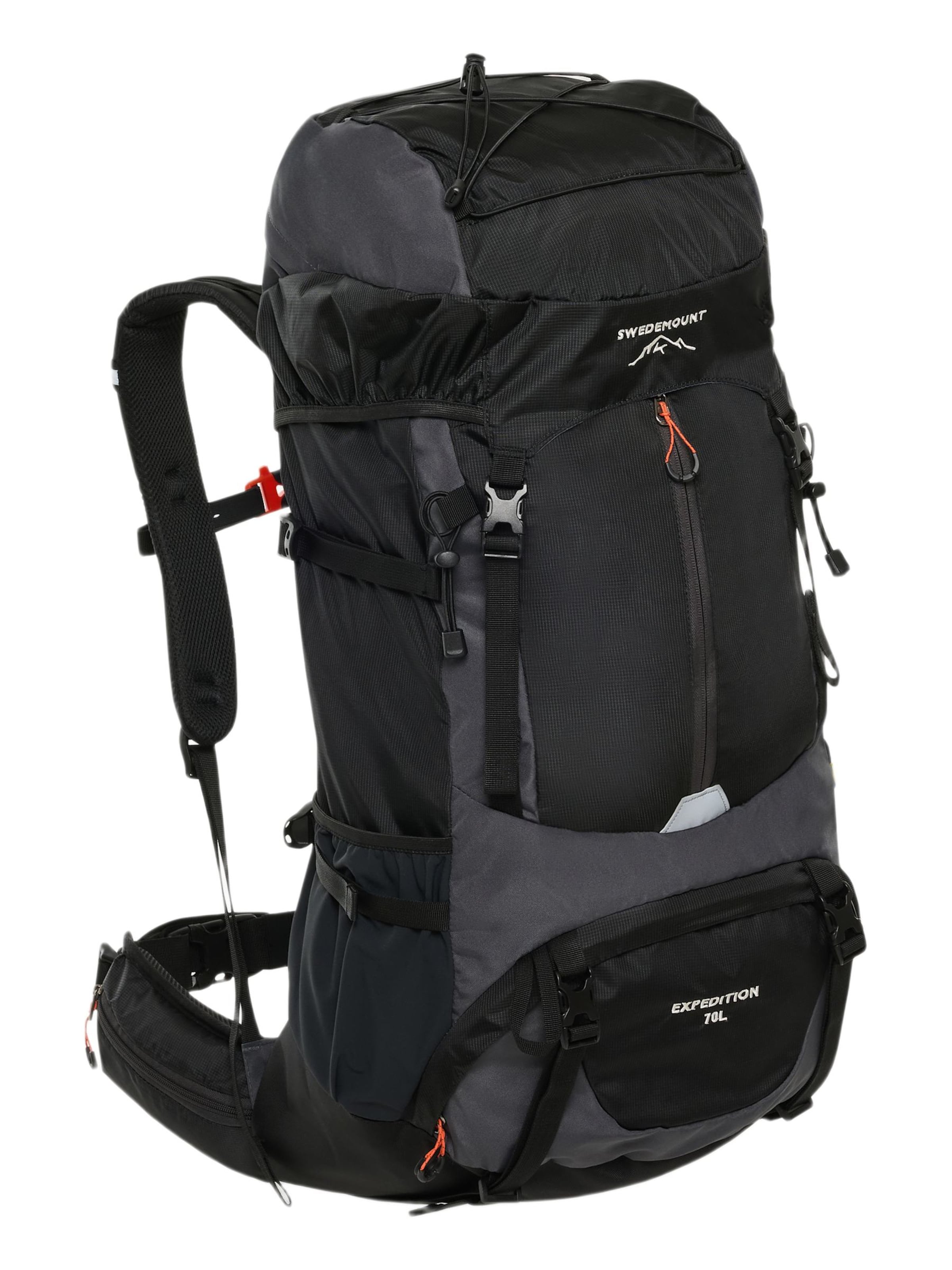 SWEDEMOUNT Sports Backpack 'Expedition' in Black: front