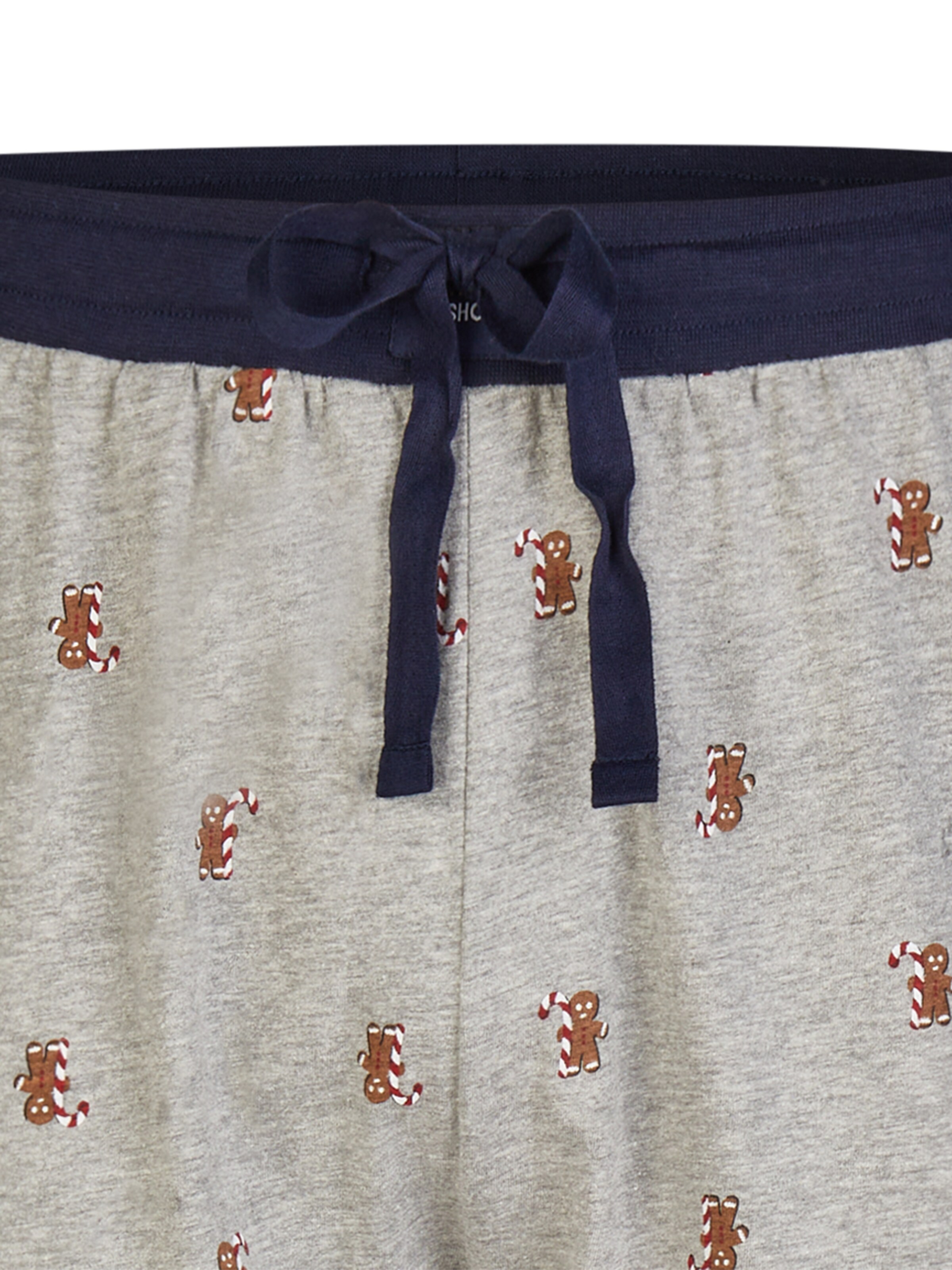 Pantalon de pyjama ' XMAS ' Happy Shorts en gris