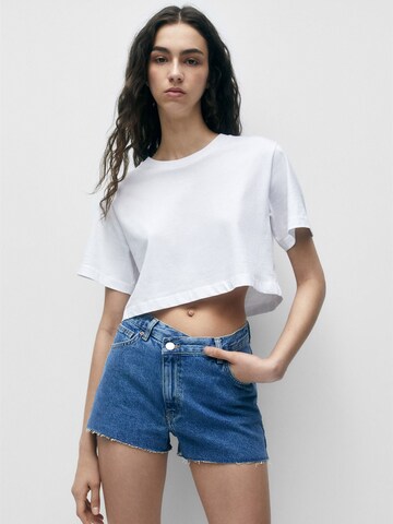 Pull&Bear Regular Shorts in Blau: predná strana