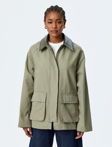 Koton Between-Season Jacket in Green: front
