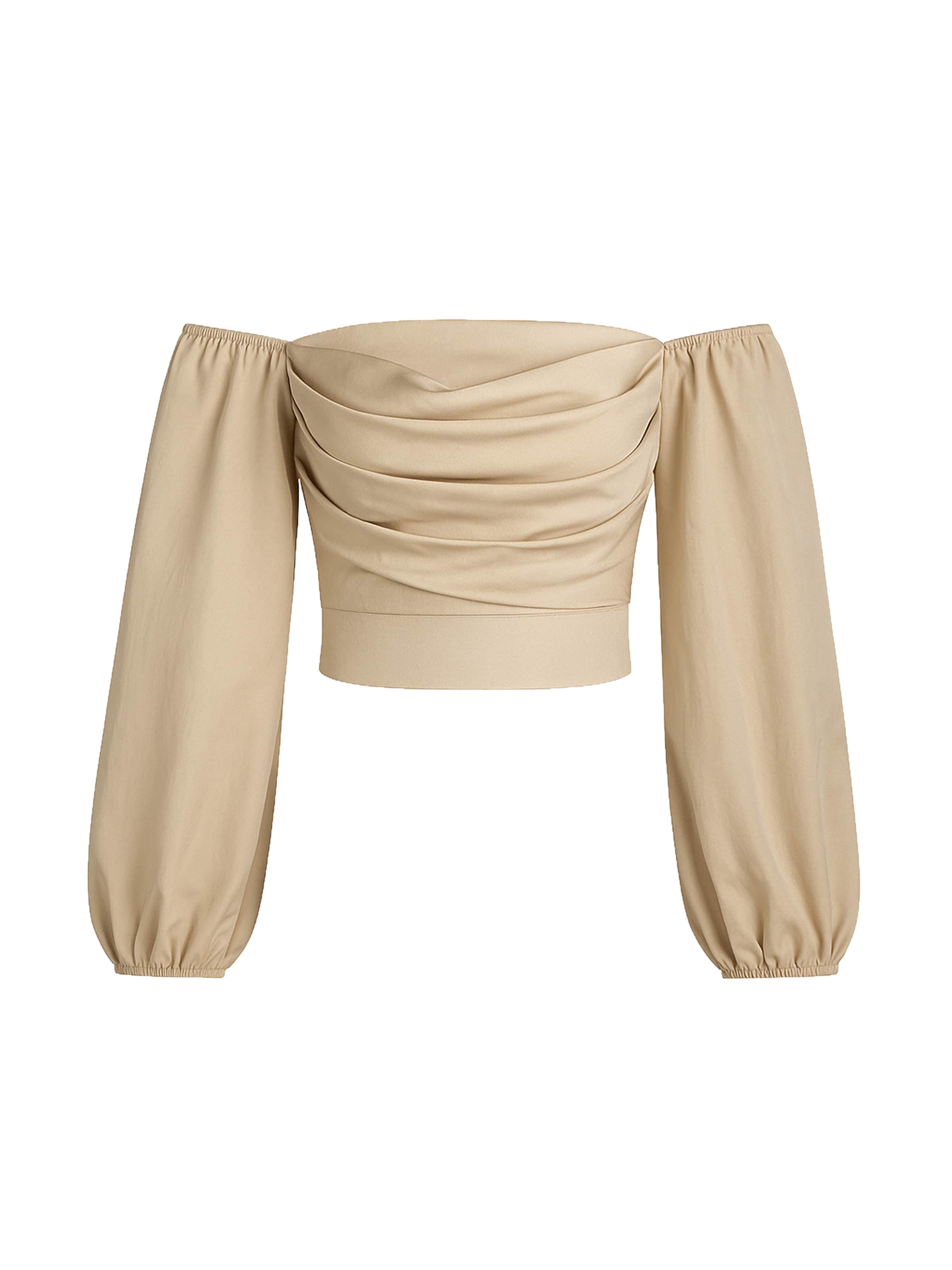 Chemisier Elara en beige : devant