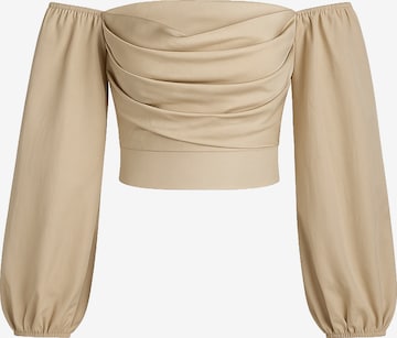 Chemisier Elara en beige : devant