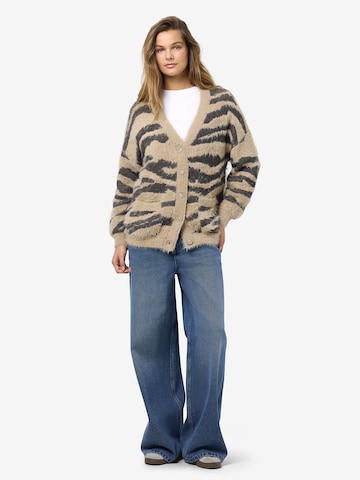 Noisy may Knit cardigan in Grey