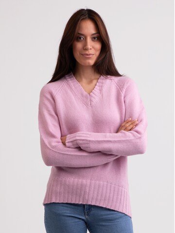 Pull-over CASH-MERE.CH en rose : devant