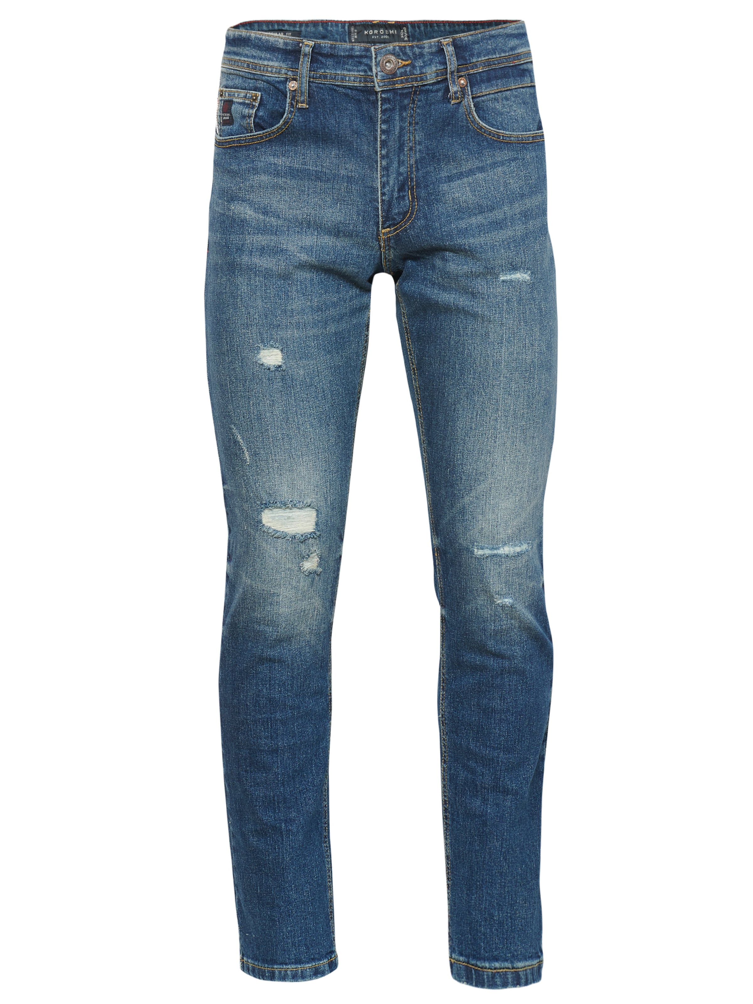 Regular Jeans de la KOROSHI pe albastru: față