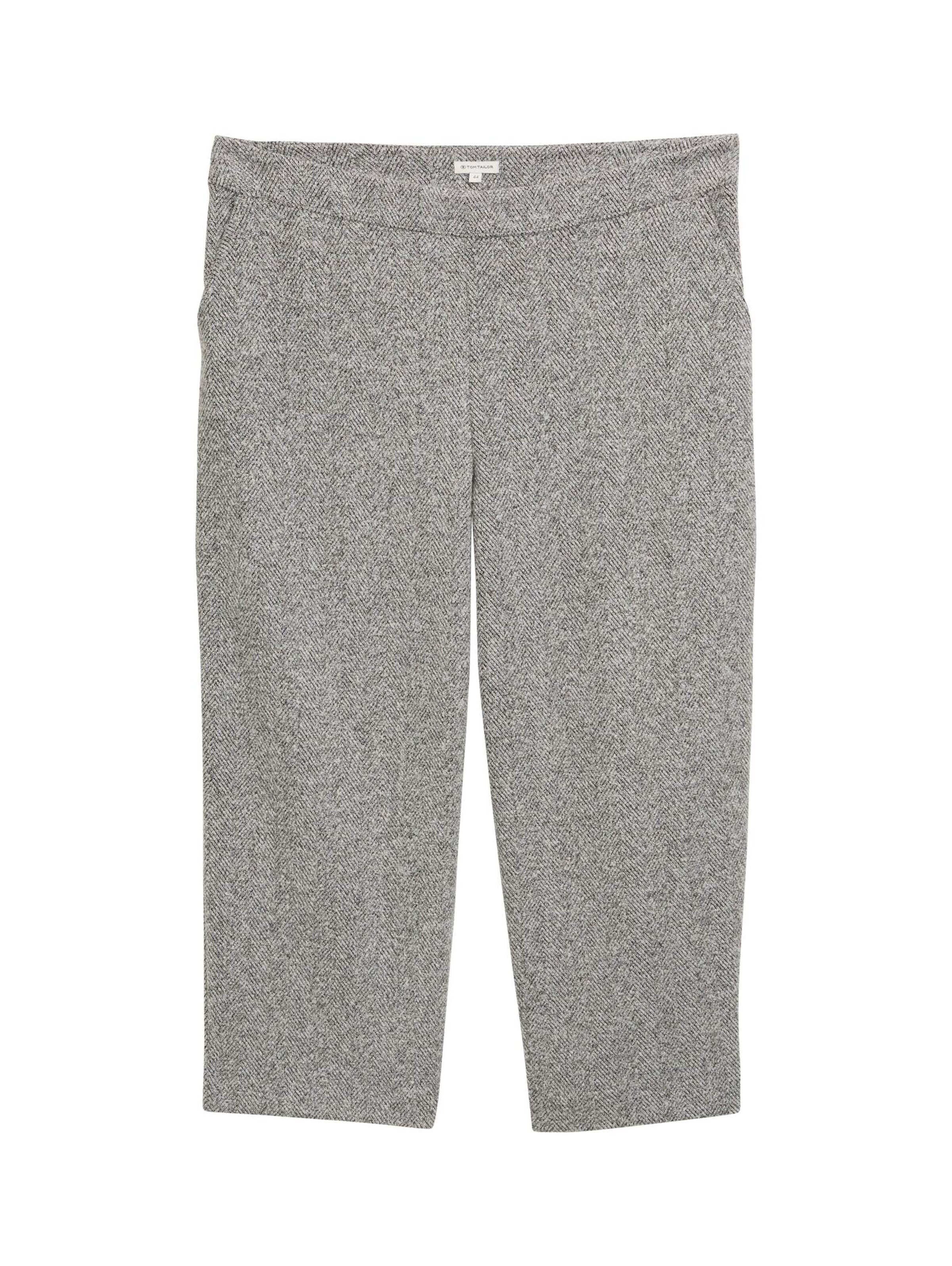 Tom Tailor Women + Loosefit Hose in Grau: Vorderseite