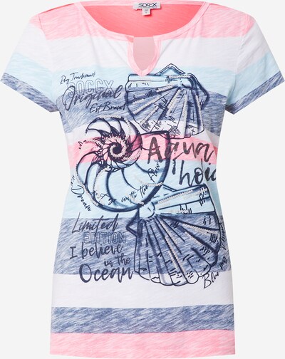 Soccx Shirt in Navy / Light blue / Pink, Item view