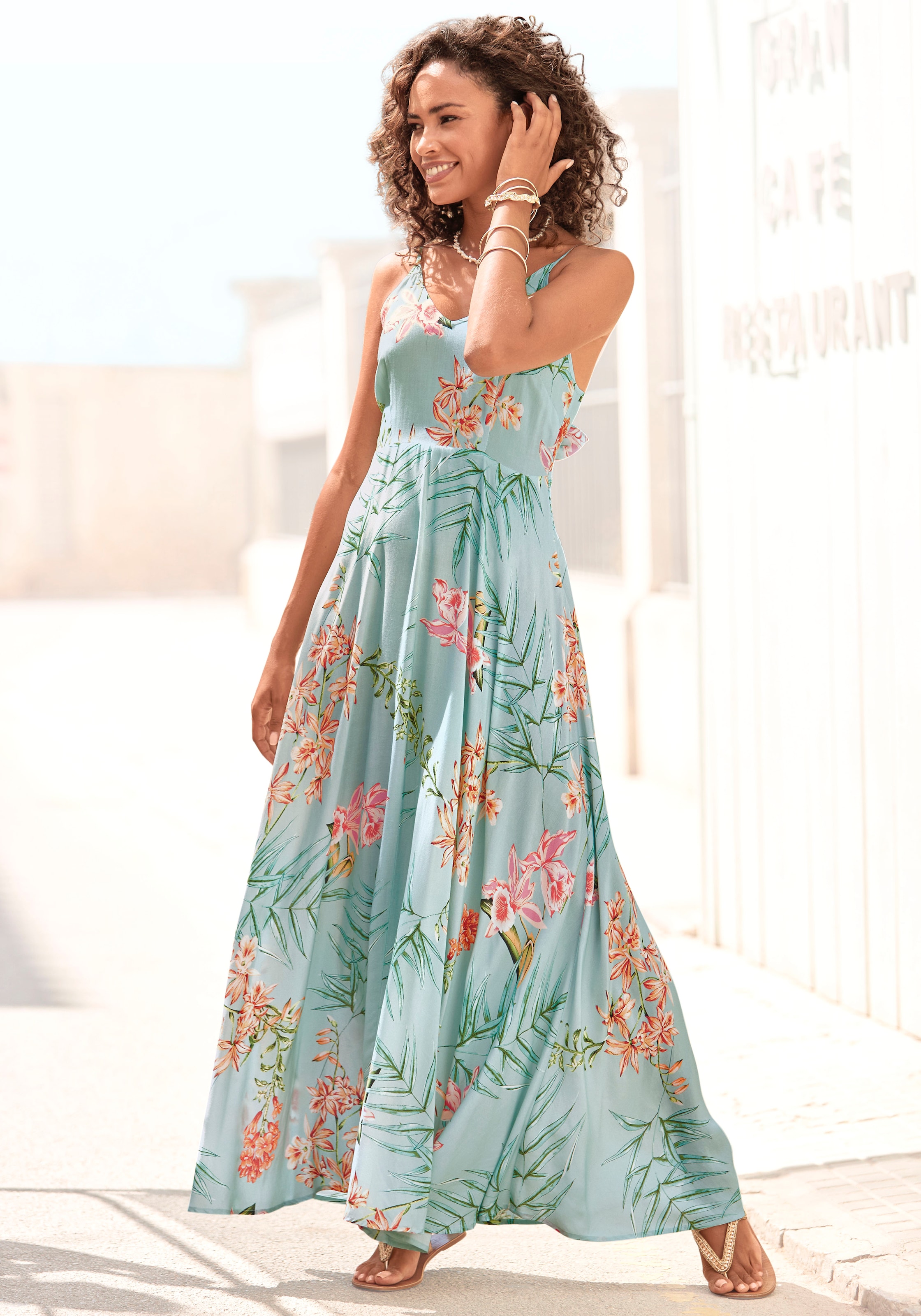 BDTECAOR Maxi-jurk voor dames, zomer, boho, mouwloos, strandjurk, casual, lange tankjurk met zakken, grijs, L