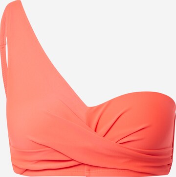 HunkemöllerBandeau Bikini gornji dio 'Cairo' - crvena boja: prednji dio